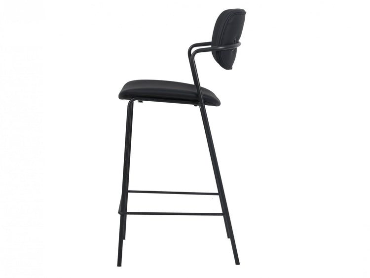 Lucia Bar Stool Black Set of 2