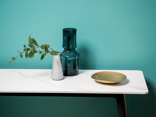 Bentley Console Table Matte Snow White Ceramic