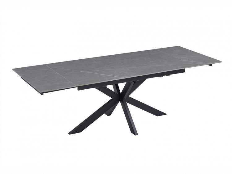 Newcastle Extension Dining Table Bulgarian Grey Ceramic