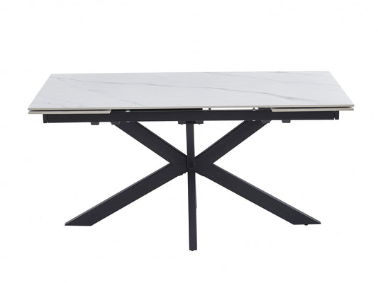 Newcastle Extension Dining Table Snow White