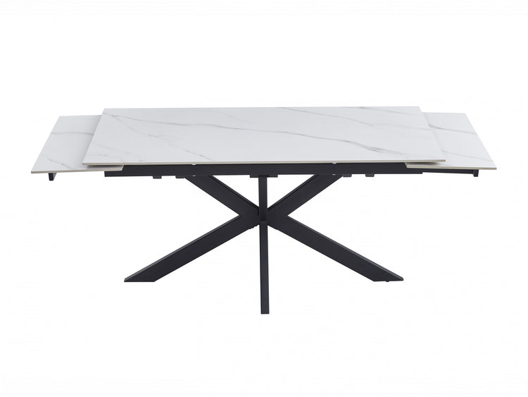 Newcastle Extension Dining Table Snow White