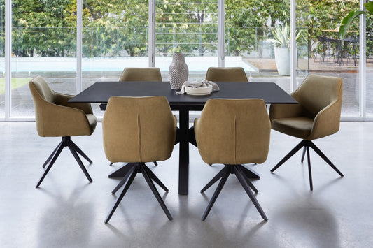 Venetti Extension Dining Table Blizzard Ceramic