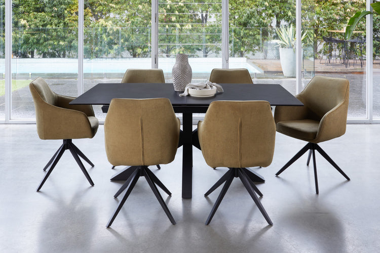 Venetti Extension Dining Table Blizzard Ceramic