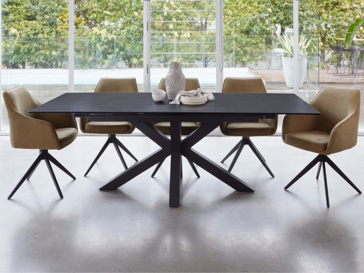 Venetti Extension Dining Table Blizzard Ceramic