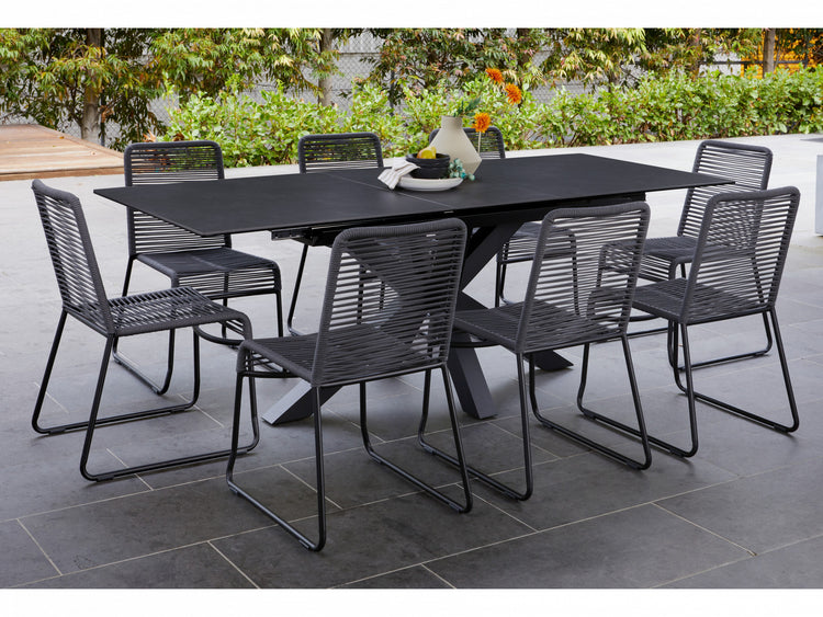 Venetti Extension Dining Table Blizzard Ceramic