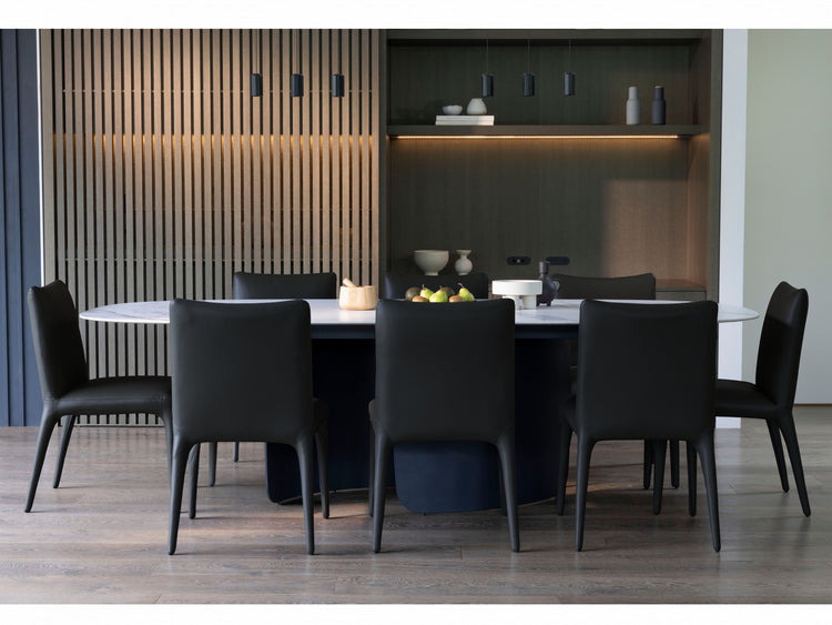 Toulon Dining Chair Black Set of 2