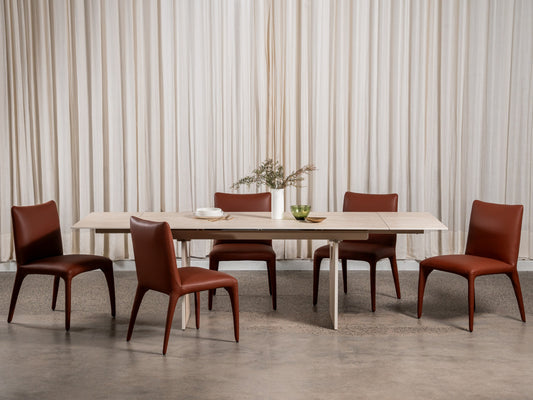Toulon Dining Chair Tan Set of 2
