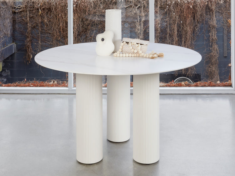 Cuba Dining Table White Sevella