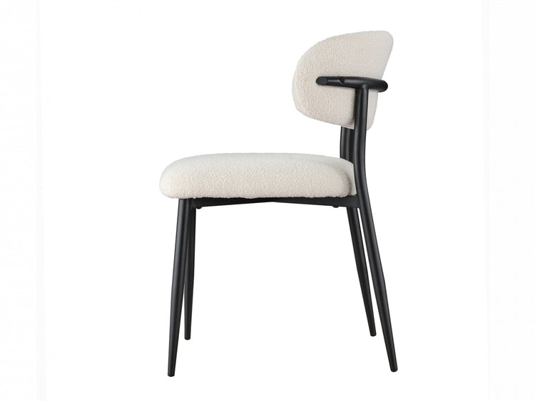 Milan Dining Chair Off White Set of 2