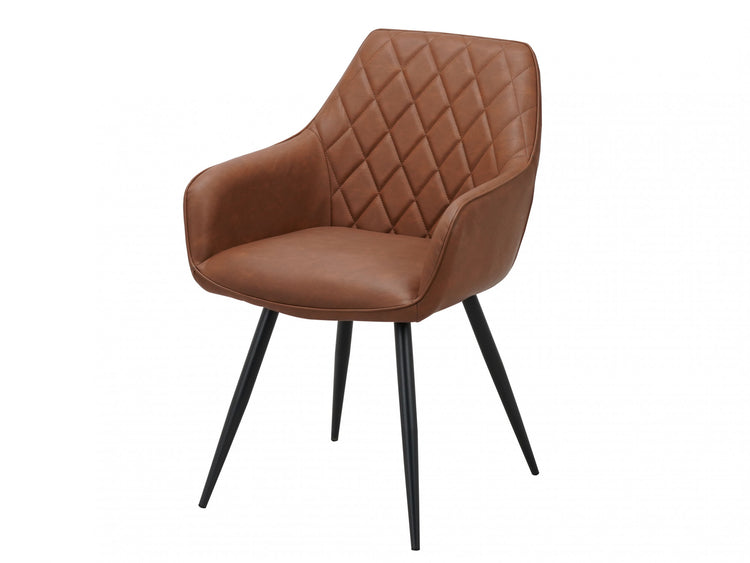 Zeus Dining Chair Vintage Cognac Set of 2