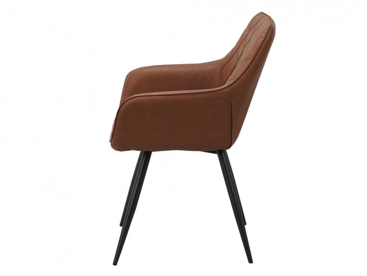Zeus Dining Chair Vintage Cognac Set of 2
