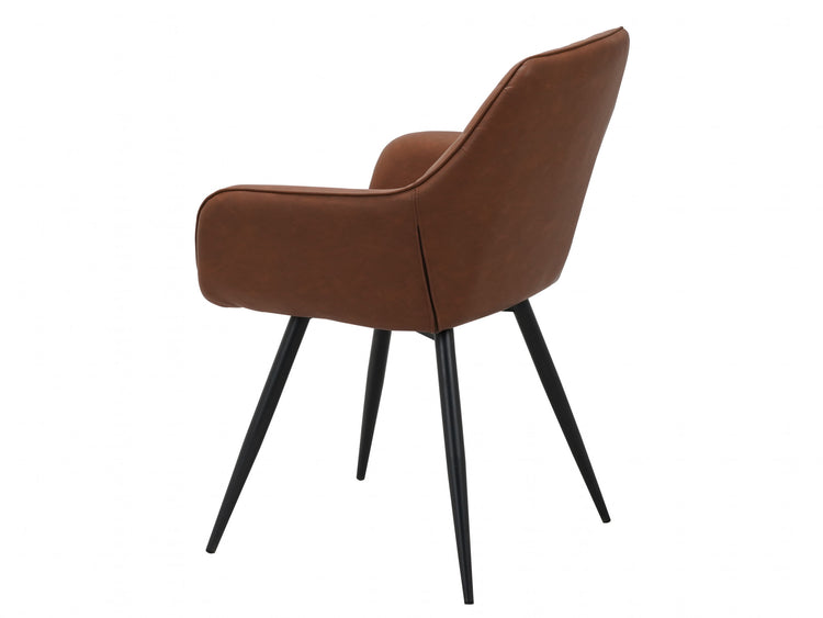 Zeus Dining Chair Vintage Cognac Set of 2