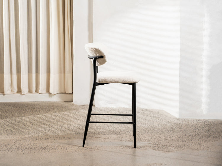 Naples Bar Stool Off White Set of 2