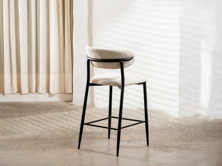 Naples Bar Stool Off White Set of 2
