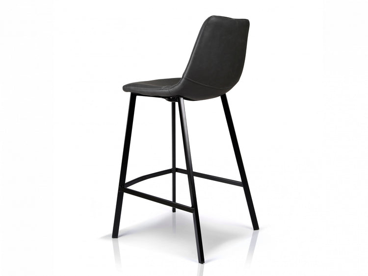 Hugo Bar Stool Antique Black Set of 2