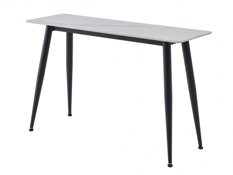 Bentley Console Table Matte Snow White Ceramic