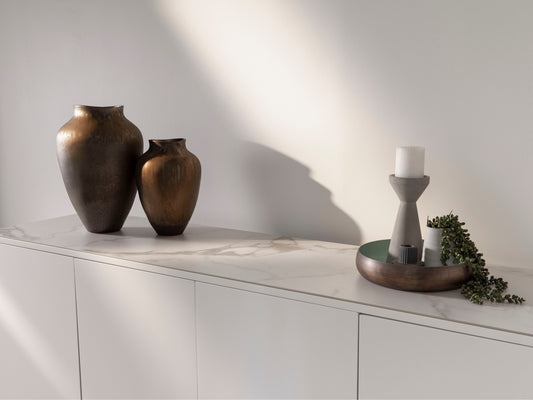 Symphony Sideboard Marmo Ceramic/ White MDF