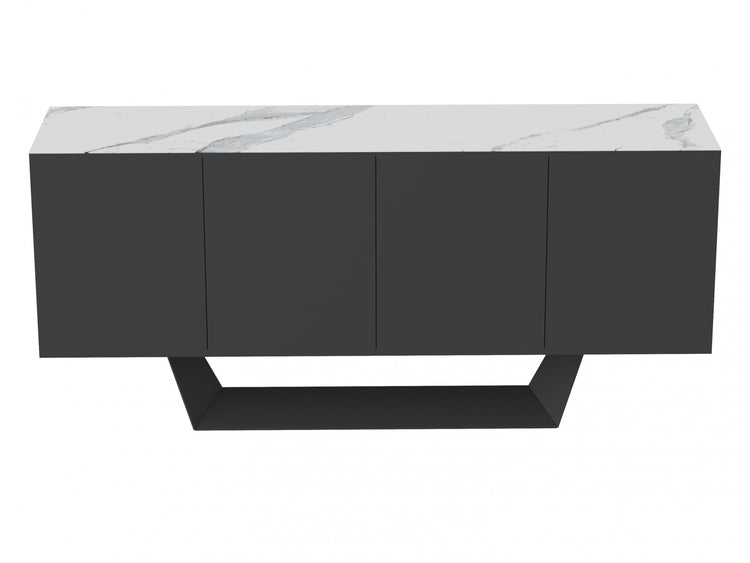 Symphony Sideboard Marmo Ceramic / Black MDF