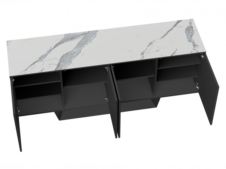 Symphony Sideboard Marmo Ceramic / Black MDF