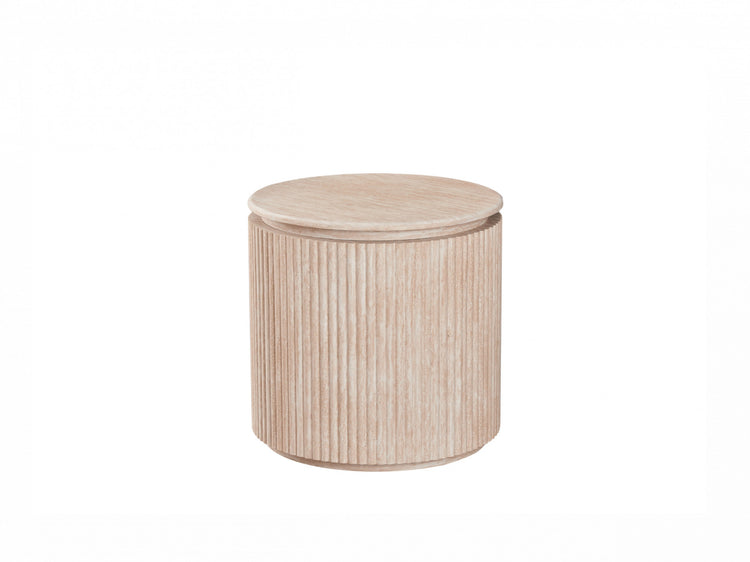 Empire Side Table Travertine