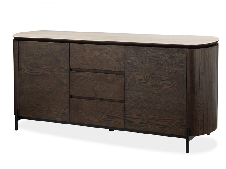 Sorrento Sideboard Bisque / Coffee