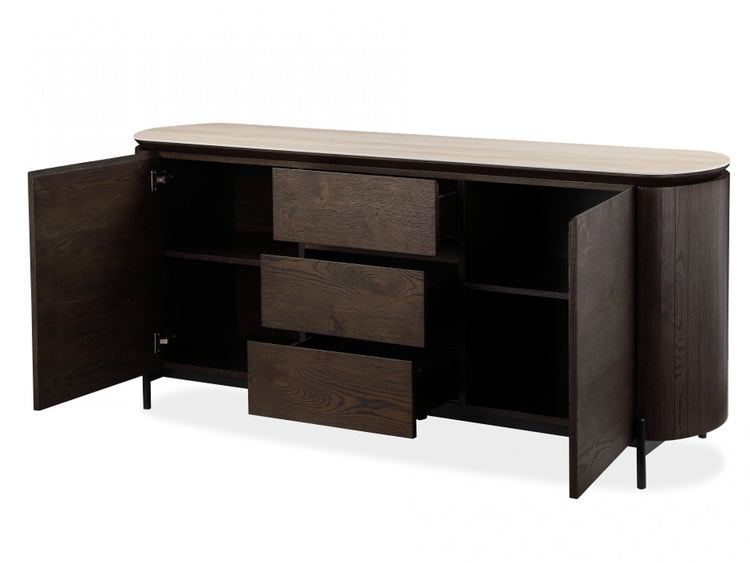 Sorrento Sideboard Bisque / Coffee