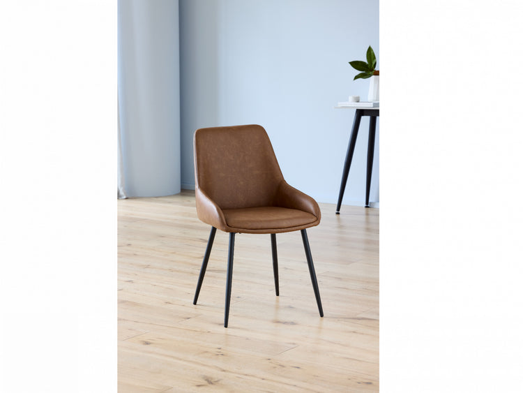 Costa Dining Chair Cognac Set of 2