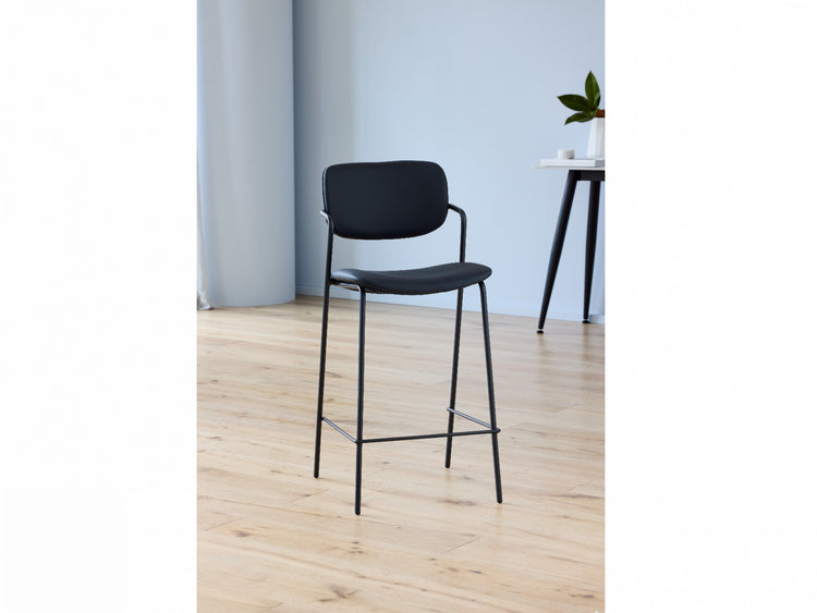 Lucia Bar Stool Black Set of 2