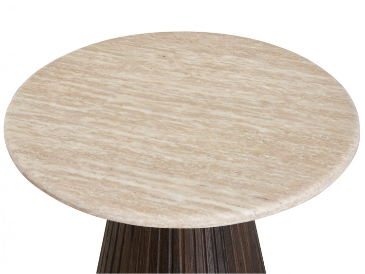 Crete Side Table Travertine