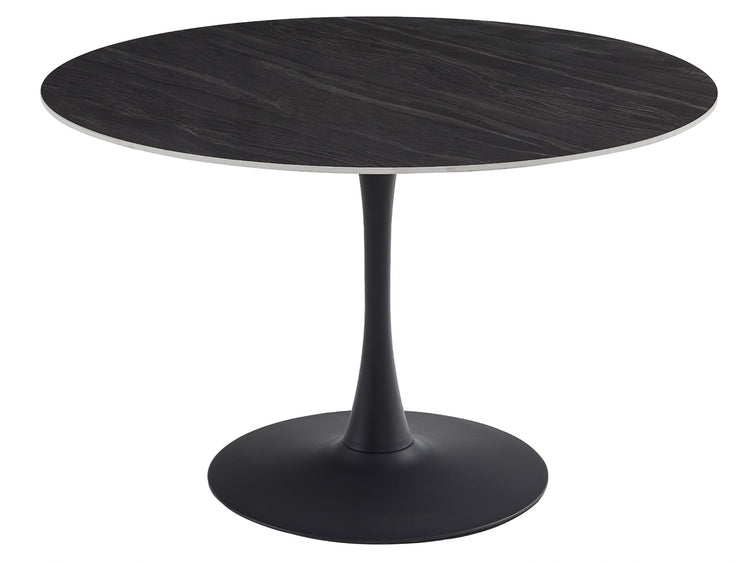 Scandi Large Dining Table Black Sand