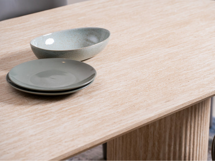 Milos Dining Table Limestone