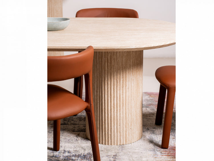 Milos Dining Table Limestone