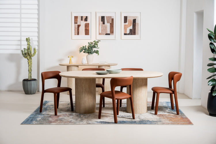 Madrid Dining Chair Tan Set of 2