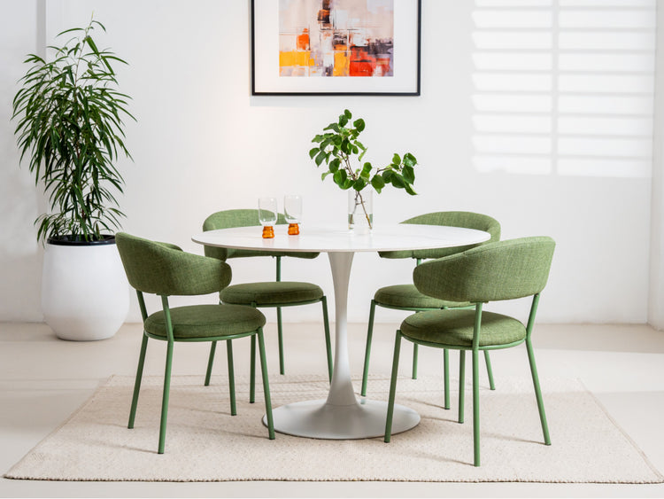 Scandi Large Dining Table Snow White