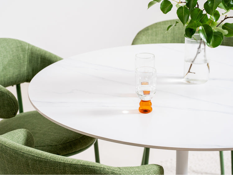 Scandi Large Dining Table Snow White