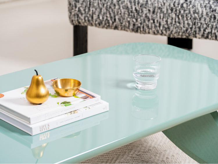 Hugh Coffee Table Mint Gloss