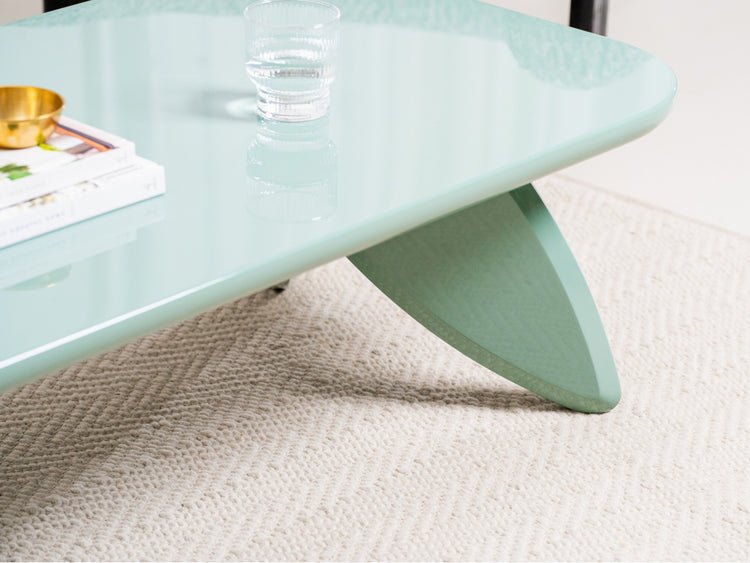 Hugh Coffee Table Mint Gloss