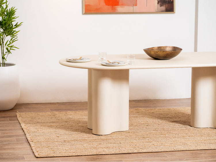 Coastal Dining Table Pebble