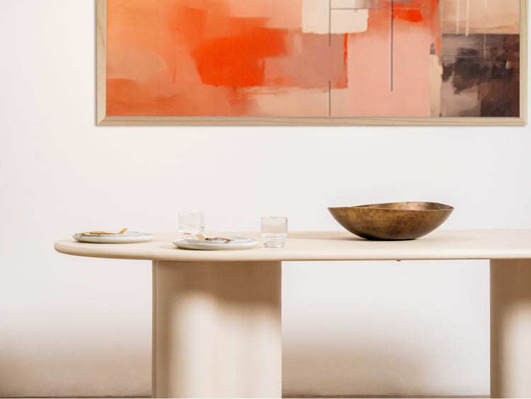 Coastal Dining Table Pebble