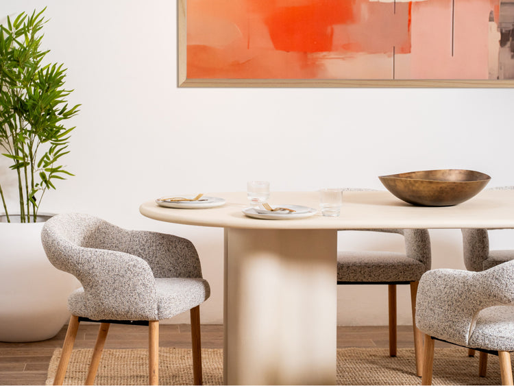 Coastal Dining Table Pebble