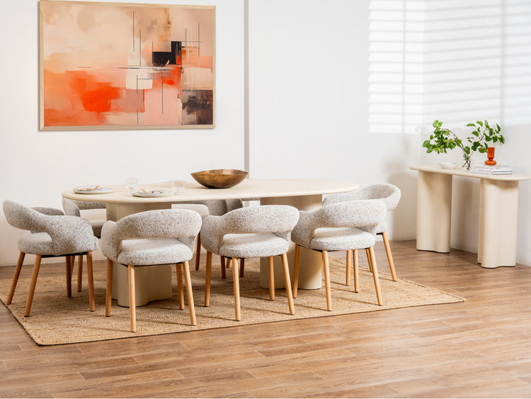 Coastal Dining Table Pebble