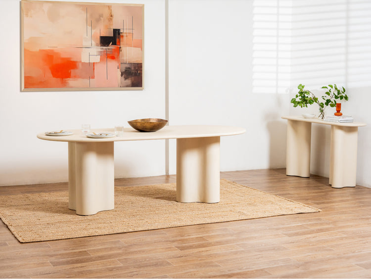 Coastal Dining Table Pebble
