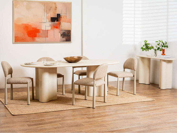 Coastal Dining Table Pebble