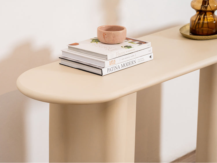 Coastal Console Table Pebble