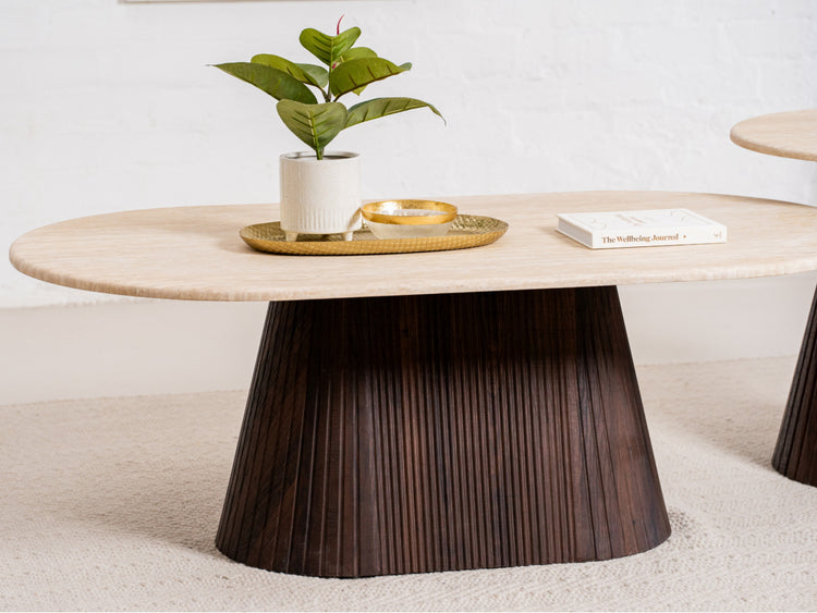 Crete Coffee Table Travertine