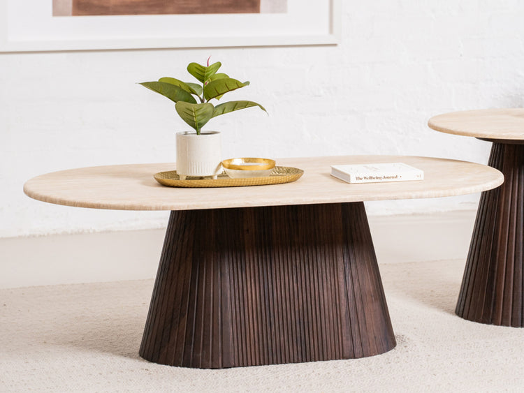 Crete Coffee Table Travertine