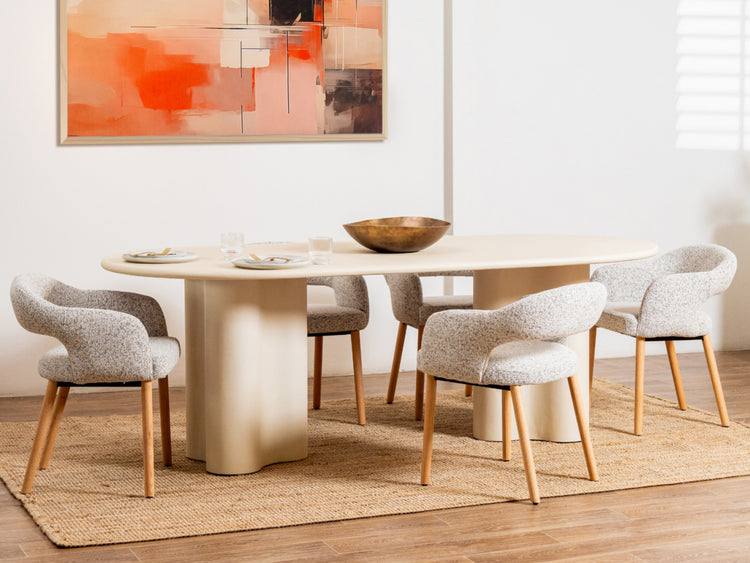 Coastal Dining Table Pebble