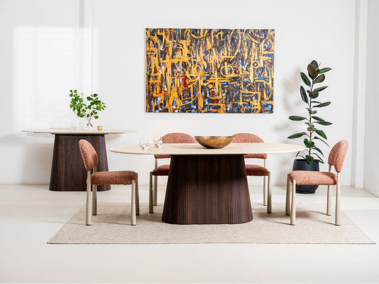 Crete Dining Table Travertine