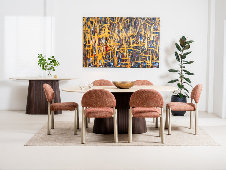 Crete Dining Table Travertine