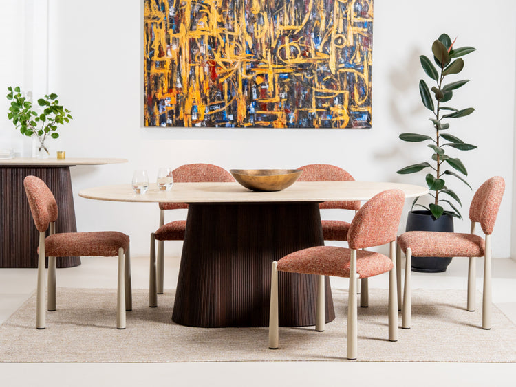 Crete Dining Table Travertine